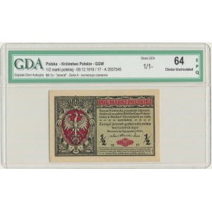 1/2 marki 1916 - Jenerał - A - GDA 64 EPQ