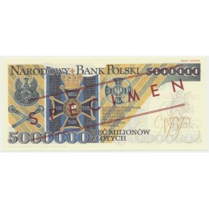 5 milionów złotych 1995 - WZÓR - CM 0000000 -
