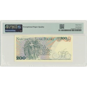 200 złotych 1986 - CR - PMG 67 EPQ - pierwsza seria rocznika