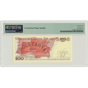 100 złotych 1986 - LP - PMG 67 EPQ - pierwsza seria rocznika