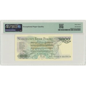 5.000 złotych 1986 - AY - PMG 67 EPQ - pierwsza seria rocznika