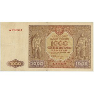 1.000 złotych 1946 - A. - rzadka odmiana