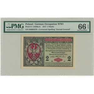 2 marki 1916 - Generał - B - PMG 66 EPQ