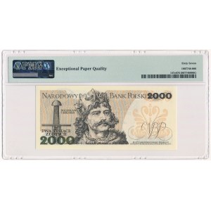 2.000 złotych 1982 - BP - PMG 67 EPQ - pierwsza seria rocznika