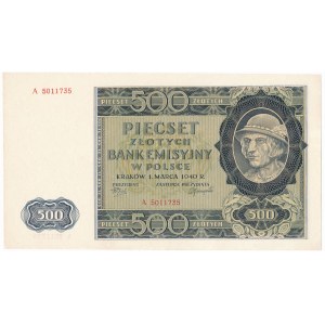 500 złotych 1940 - A -