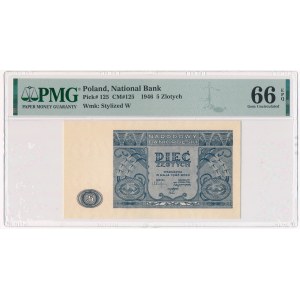 5 złotych 1946 - PMG 66 EPQ