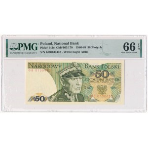 50 złotych 1988 - GB - PMG 66 EPQ - pierwsza seria rocznika
