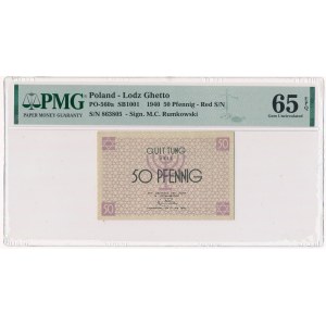 50 Pfennig 1940 - red numerator - PMG 65 EPQ