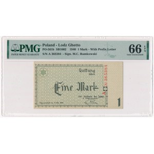 1 Mark 1940 - A - 6 digit series - PMG 66 EPQ