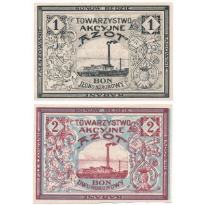 Jaworzno, Azot, 1-2 korony 1919 (2 szt.)