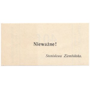 Lwów, Stanisława Ziembińska - Składnica Spożywcza, bon na 40 fenigów