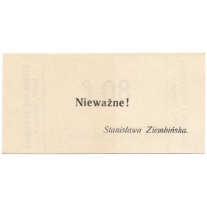 Lwów, Stanisława Ziembińska - Składnica Spożywcza, bon na 80 fenigów