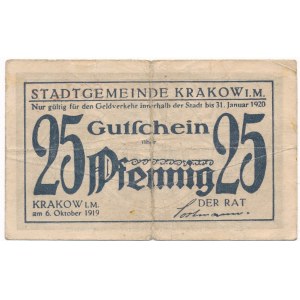 Krakow, 25 Pfennig 1920