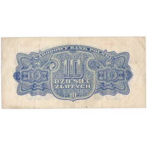 10 złotych 1944 ...owe - Dd - rzadka odmiana