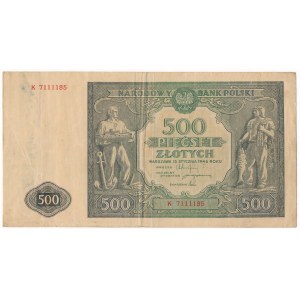 500 złotych 1946 - K -