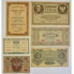 Zestaw, banknoty polskie, bon i świadectwo 1916-1971 (16 szt.)