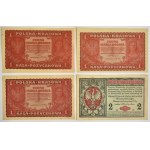 Zestaw, banknoty polskie, bon i świadectwo 1916-1971 (16 szt.)