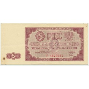 5 złotych 1948 - F -