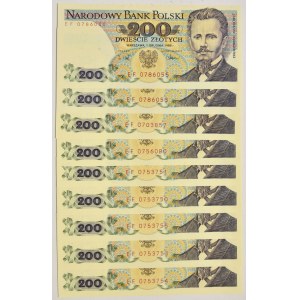 200 PLN 1988 - EF (9 pcs.).