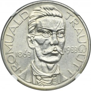 Traugutt, 10 złotych 1933 - NGC UNC DETAILS