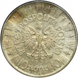 Piłsudski, 10 złotych 1936 - GCN AU58