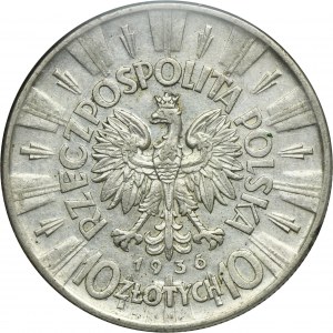 Piłsudski, 10 złotych 1936 - GCN AU50