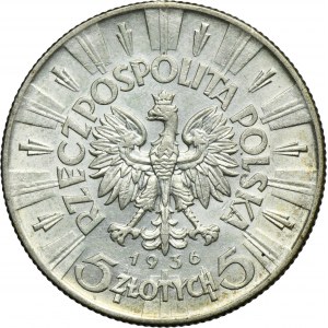 Piłsudski, 5 złotych 1936