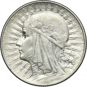 Głowa Kobiety, 5 złotych Warszawa 1933