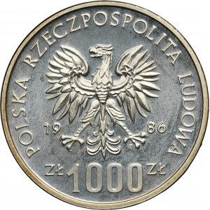 PRÓBA, 1.000 złotych 1986 Narodowy czyn pomocy szkole