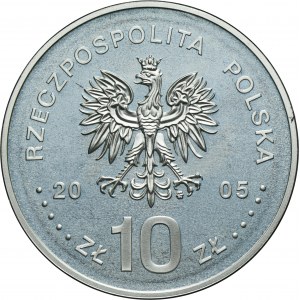 10 złotych 2005 Stanisław August Poniatowski, półpostać