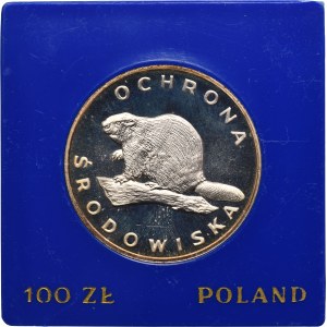 100 złotych 1978 Ochrona Środowiska Bóbr