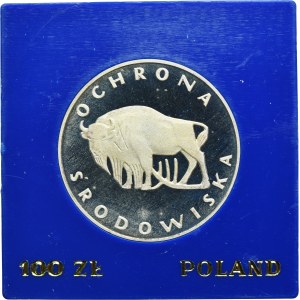 100 złotych 1977 Ochrona Środowiska Żubr