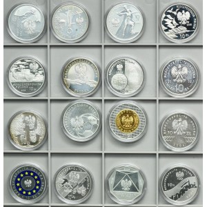 Zestaw, 10 złotych 2002-2008 (16 szt.)