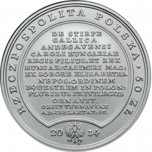 Skarby Stanisława Augusta, 50 złotych 2014 Ludwik Węgierski