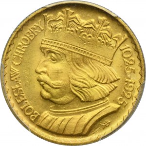20 złotych 1925 Chrobry - PCGS MS65