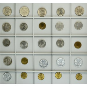 Zestaw, 2-10 złotych 1959-1990 (25 szt.)