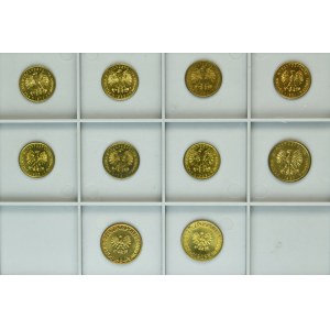 Zestaw, 2-5 złotych 1979-1988 (10 szt.)