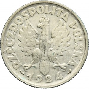 Kobieta i kłosy, 2 złote Paryż 1924