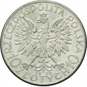 Głowa Kobiety, 10 złotych Warszawa 1932