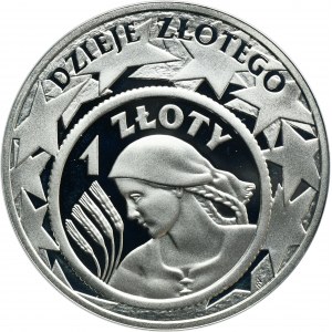 10 złotych 2004 Dzieje Złotego, Kobieta i Kłosy