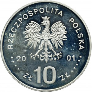 10 złotych 2001 Jan III Sobieski - popiersie