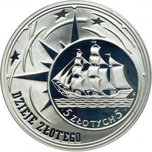 10 złotych 2005 Dzieje złotego, Żaglowiec