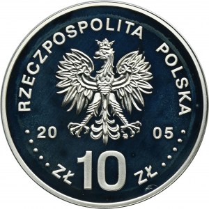 10 złotych 2005 August II Mocny, półpostać