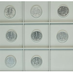 Zestaw, 1 złoty 1981-1987 (8 szt.)