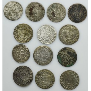 Zestaw, Półgrosz, półtoraki i trojak (13 szt.)