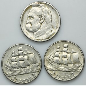 Zestaw, 2 złote 1934-1936 (3 szt.)