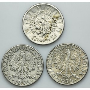 Zestaw, 2 złote 1934-1936 (3 szt.)