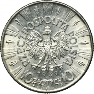 Piłsudski, 10 złotych 1939