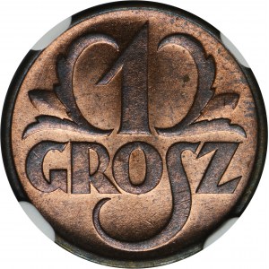 1 grosz 1935 - NGC MS64 RB