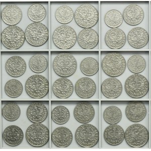 Zestaw, 10-50 groszy 1923 (36 szt.)